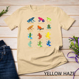 Dart Frogs Identification Chart for Frog Lovers T-Shirt