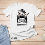Goat Mama Messy Bun Life Hair Glasses for Mother Day 2023 T-Shirt