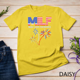 MILF Man I Love Fireworks Funny American Patriotic July 4th T-Shirt Grey