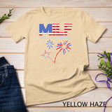 MILF Man I Love Fireworks Funny American Patriotic July 4th T-Shirt Grey