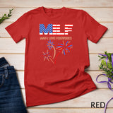 MILF Man I Love Fireworks Funny American Patriotic July 4th T-Shirt White