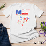 MILF Man I Love Fireworks Funny American Patriotic July 4th T-Shirt White