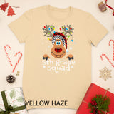 5th Grade Squad Plaid Reindeer Santa Hat Teacher Christmas T-Shirt