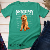 Anatomy Of A Goldendoodle Funny Cute Dog Doodle Mom Dad T-Shirt