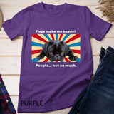 Black Pug Looking Sadly Cute Design For Pug Owners T-Shirt