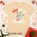 Brodolf The Red Nosed Gaindeer Funny Christmas Gym T-shirt
