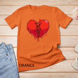 Broken Heart Heartbroken Sad Valentine Break-up Divorce T-Shirt
