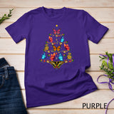 Butterfly Bird Lover Xmas Gift Butterfly Christmas Tree T-Shirt