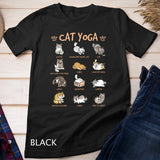 Cat Yoga Poses Cats Practicing Mindfulness Meditation Kitten T-Shirt