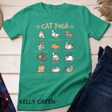 Cat Yoga Poses Cats Practicing Mindfulness Meditation Kitten T-Shirt