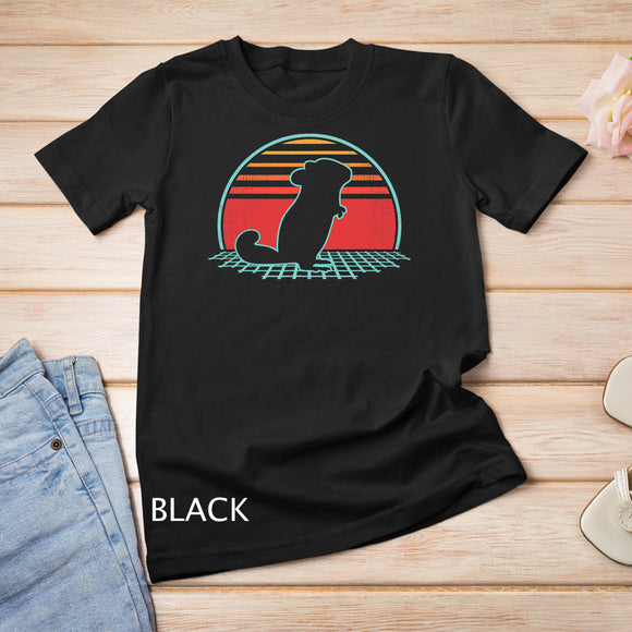 Chinchilla Retro Vintage 80s Style Animal Lover Gift T-Shirt