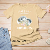Chinchilla Tshirt, Just A Girl Who Loves Chinchillas T-Shirt