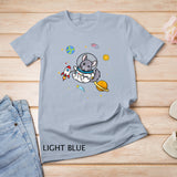 Chinchilla and Astronaut Shirt Chinchilla Lover T-Shirt