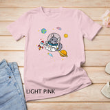 Chinchilla and Astronaut Shirt Chinchilla Lover T-Shirt