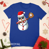 Christmas Dabbing Snowman Dab Boys Baseball Softball Gift T-Shirt