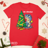 Christmas Dinosaur Tree Rex Pajamas Men Boys Kids Xmas Gifts T-Shirt