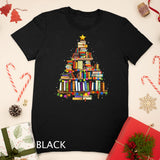 Christmas Library Tree Gift For Librarian And Book Lover T-Shirt