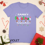 Christmas Morning Squad Red Buffalo Plaid Tree Santa Family T-Shirt