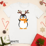 Christmas Penguin Reindeer Xmas Penguin Holiday Girls Boys T-Shirt