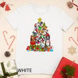 Christmas Tree Lights Pitbull Dog Lover Xmas Pajama T-Shirt