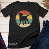 Circular Retro Labrador Owner Gift Golden Black Lab Dad Mom T-Shirt