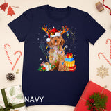 Cockapoo Reindeer Christmas Lights Funny Dog Xmas Gift T-Shirt