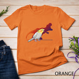 Cockatiel Cockatoo Lutino Parrot Quarrion Dinosaur Dino Gift T-Shirt