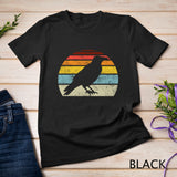 Crow Vintage Raven Gothic Retro Bird Lover Gifts Women Men Long Sleeve T-Shirt