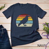 Crow Vintage Raven Gothic Retro Bird Lover Gifts Women Men Long Sleeve T-Shirt