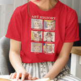 Cute Artistic Cat - Cat Art History - Cute Cat Painting T-Shirt