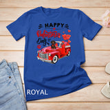 Cute Dachshund Dog Red Truck Happy Valentine's Day Valentine T-Shirt