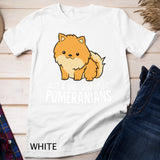 Cute Pomeranian Dog Gift Just a Girl Who Loves Pomeranians T-Shirt