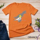 Cute Screaming Parrot Birb Memes Funny T-Rex Cockatiel T-Shirt