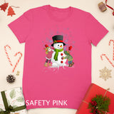 Cute and Funny Christmas Snowman Girls, Boys, Men and Women T-Shirt