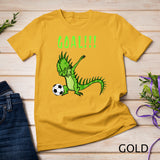 Dabbing Iguana Love T shirt Soccer Themed Gift Shirt