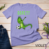 Dabbing Iguana Love T shirt Soccer Themed Gift Shirt