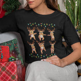 Dancing Reindeer Shirt Kids Boys Girls Christmas Gift T-Shirt