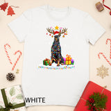 Doberman Pinscher Christmas Tee Reindeer Christmas Lights Long Sleeve T-Shirt