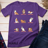 English Bulldog Yoga Puppy Yoga Poses and Meditation T-Shirt