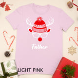 Father Funny Christmas Reindeer Face Family Matching T-Shirt