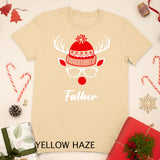 Father Funny Christmas Reindeer Face Family Matching T-Shirt