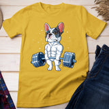 French Bulldog Weightlifting Funny Deadlift Men Fitness Gym T-Shirt