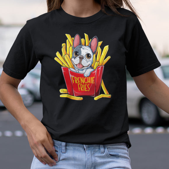 Frenchie Fries French Bulldog T shirt Men Women Funny Gifts T-Shirt
