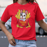 Frenchie Fries French Bulldog T shirt Men Women Funny Gifts T-Shirt
