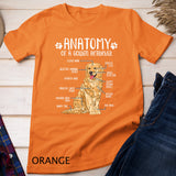 Funny Anatomy Golden Retriever Dog Lover Gift T-Shirt