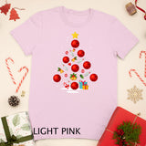 Funny Bowling Christmas Tree Lights Xmas Gifts For Men Women T-Shirt