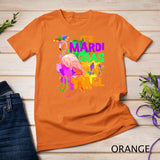 Funny Carnival Party Gift Idea Flamingo Mardi Gras T-Shirt