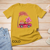 Funny Cute Gnomes In Trucks Happy Valentine Gifts T-Shirt