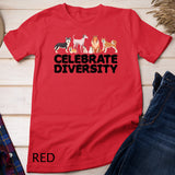 Funny Dog Gift For Men Women Cool Celebrate Diversity Dogs T-Shirt