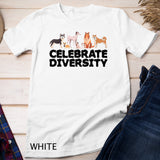 Funny Dog Gift For Men Women Cool Celebrate Diversity Dogs T-Shirt